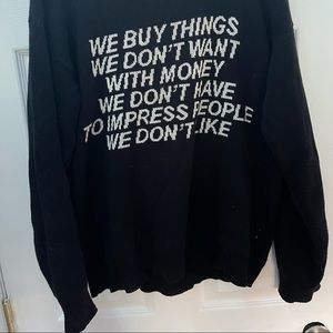 VINTAGE large quotas sweater
